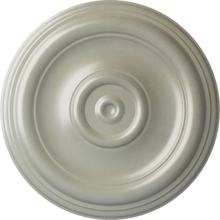 Ekena Millwork Traditional Ceiling Medallion (Fits Canopies up to 2 3/4"), Hand-Painted Flash Copper, 12"OD x 1"P CM12TRFCS